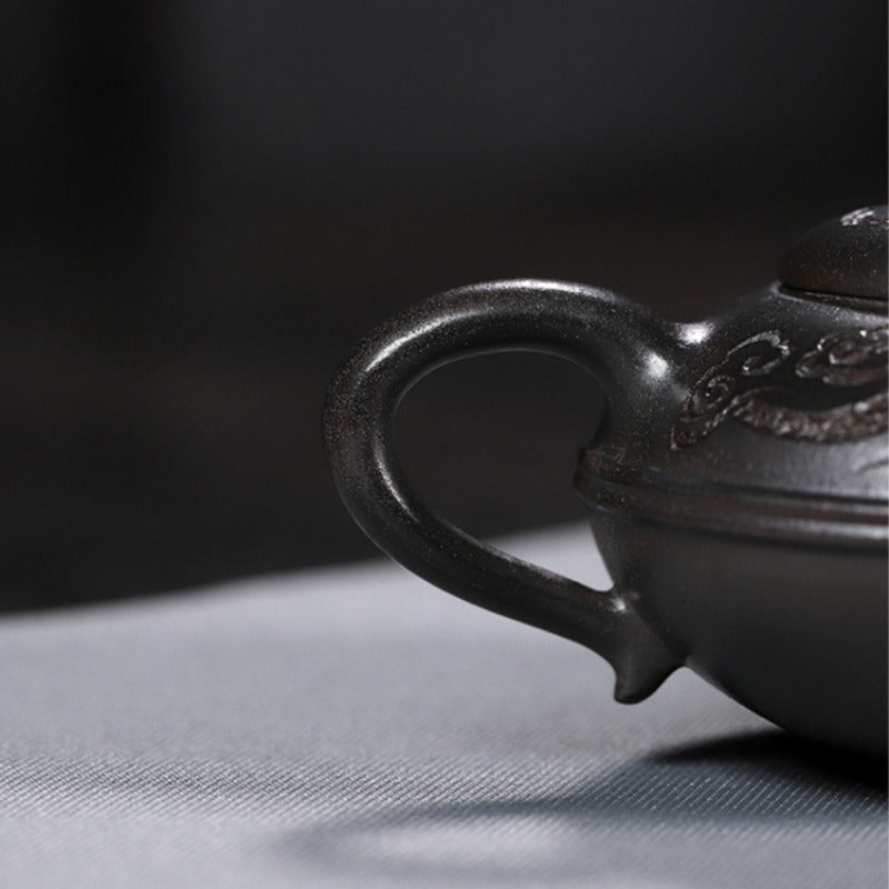 Full Handmade Yixing Zisha Teapot [Yu Yuan] (Tian Qing Ni - 180ml)