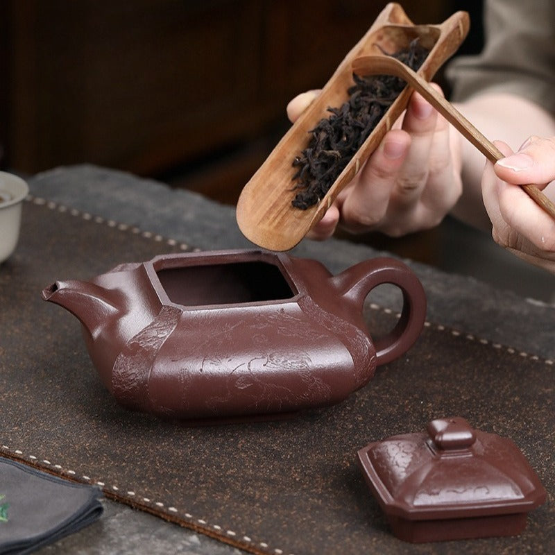 Théière Yixing Zisha entièrement faite à la main [Ju Fu] (Zi Ni - 450 ml)