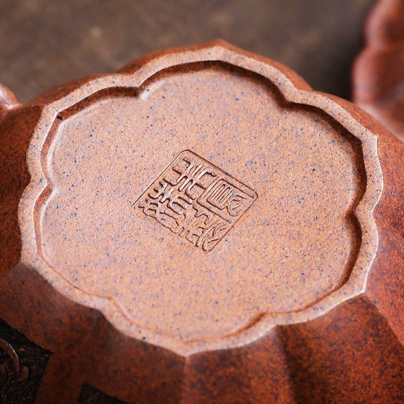 全手工宜兴紫砂茶壶 [养心仿古] (黑墩头 - 230ml)