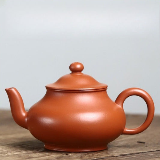 Full Handmade Yixing Zisha Teapot [Straw Hat] (Xiao Meiyao Zhu Ni - 120ml)
