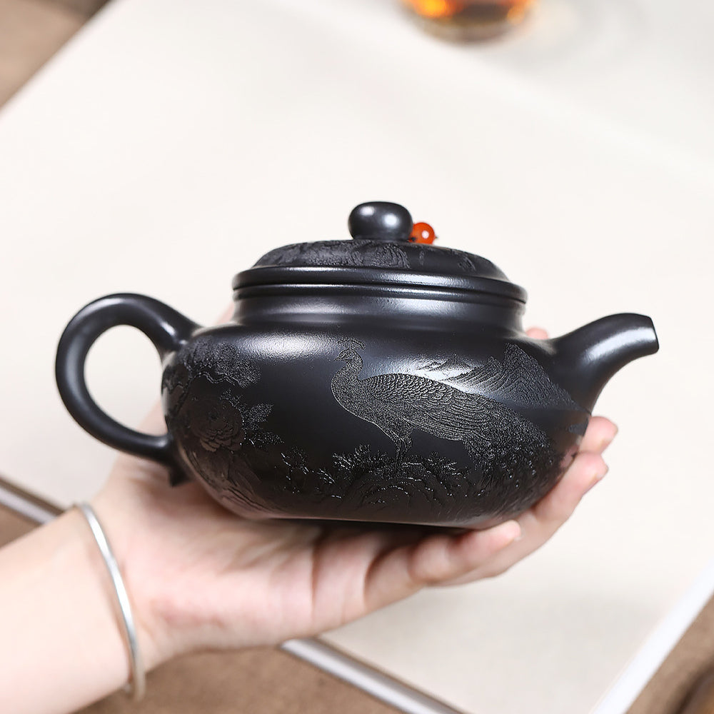 Yixing Zisha Teapot [Shanshui Fanggu] (Shi Huang - 400ml)