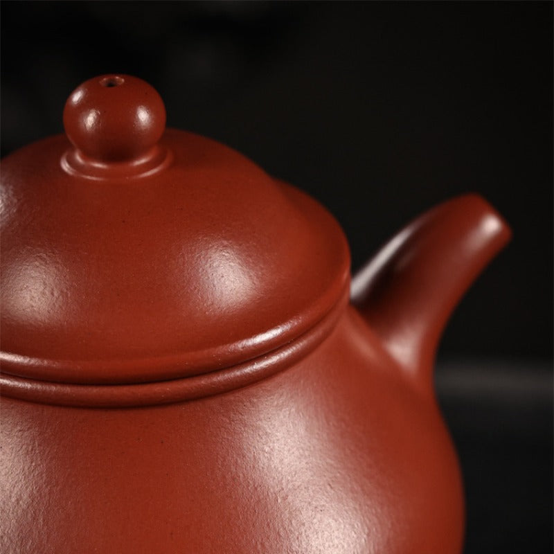 Teko Yixing Zisha Buatan Tangan Sepenuhnya [Gao Pan Pot] (Dahongpao - 200ml)
