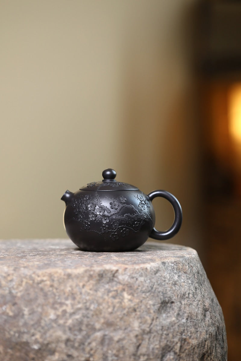 Yixing-Zisha-Teekanne [Xishi Pot] (Hei Ni - 270 ml)