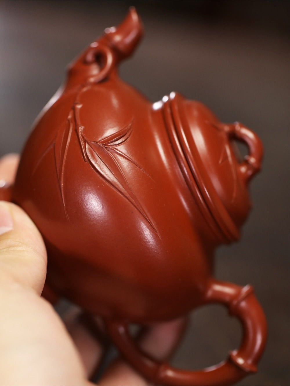 Vollständig handgefertigte Yixing Zisha Teekanne [Bao Chun Pot] (Dahongpao - 210ml)