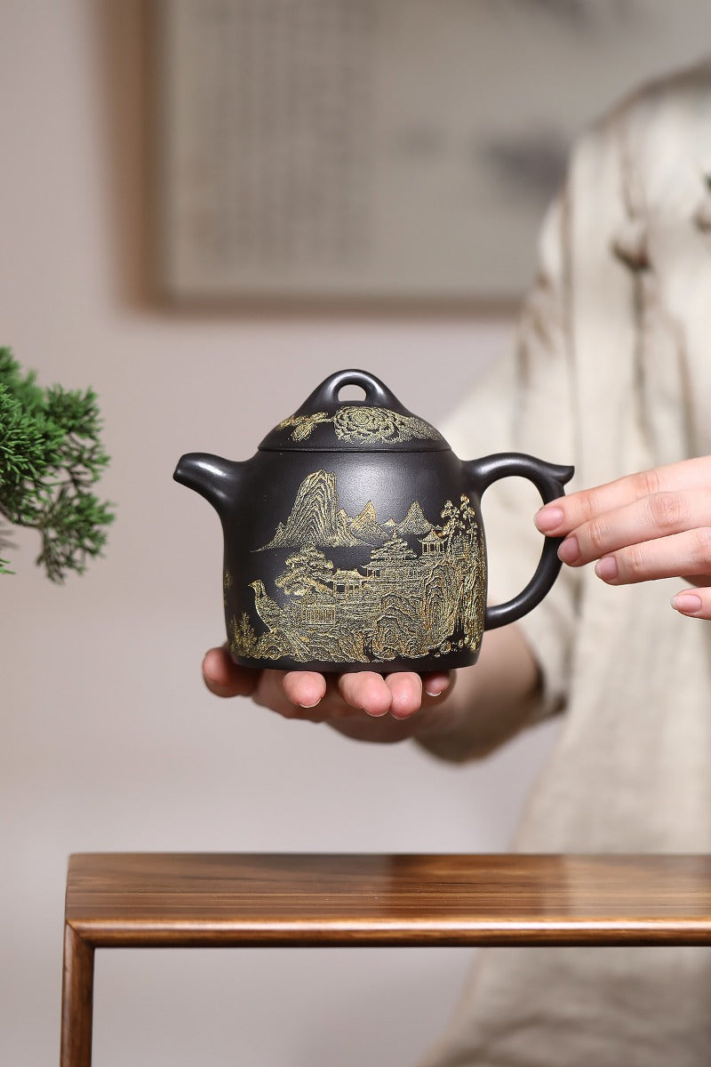 Yixing-Zisha-Teekanne [Qin Quan] (Shi Huang - 420 ml)
