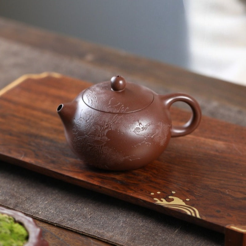 Yixing Zisha Teapot [Bao Chun Xishi] (Ge Zi Ni - 200ml)