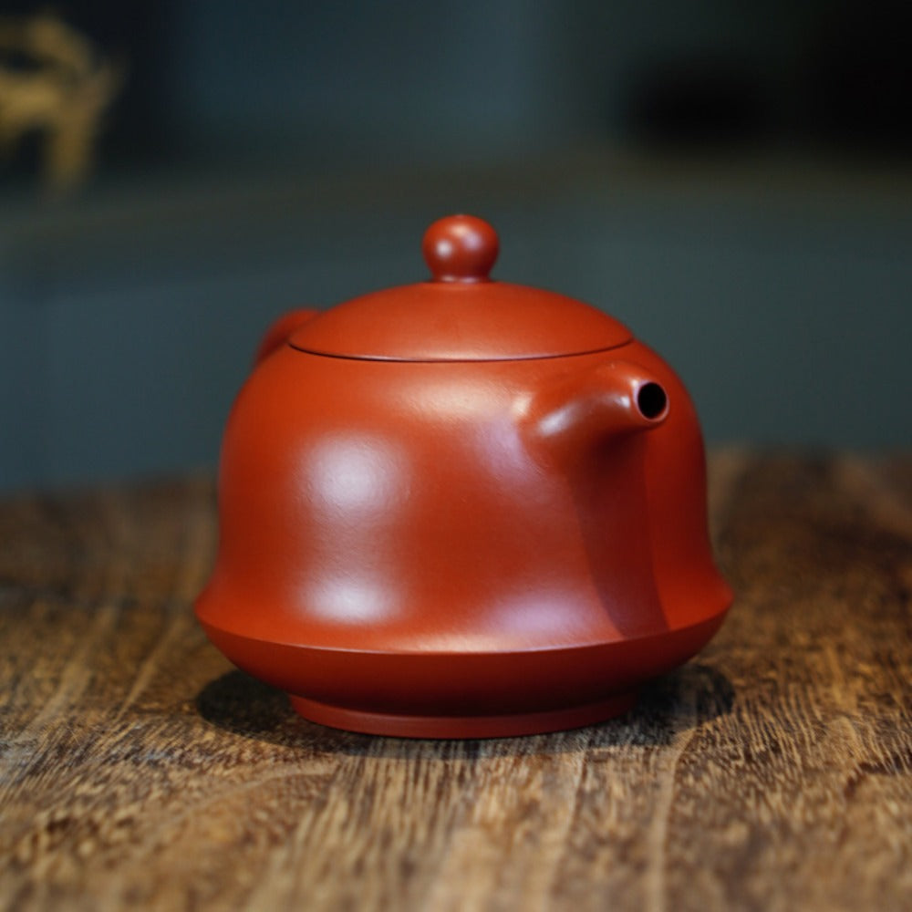 Théière Yixing Zisha entièrement faite à la main [Pot Jin Zhong] (Dahongpao - 200 ml)