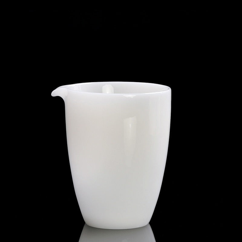 Eisjade-Weißporzellan glasierter Fair Cup 220-240ml