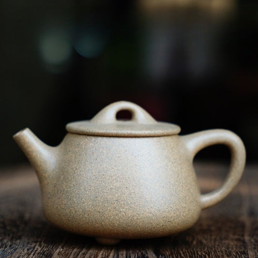 Full Handmade Yixing Zisha Teapot [Gao Shi Piao Pot] (Qing Duan Ni - 190ml)