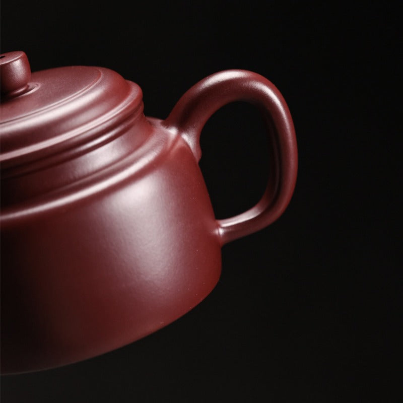 Théière Yixing Zisha entièrement faite à la main [Mini Pot De Zhong] (Long Xue Sha - 140ml)