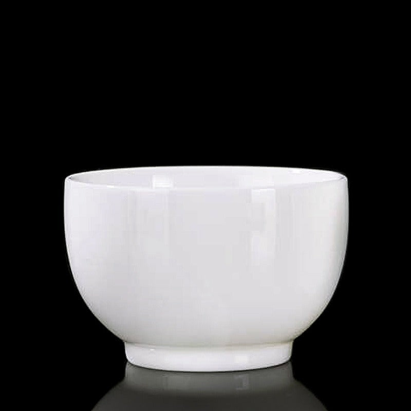 Mutton Fat Jade White Porcelain Glazed Master Tea Cup 75-120ml