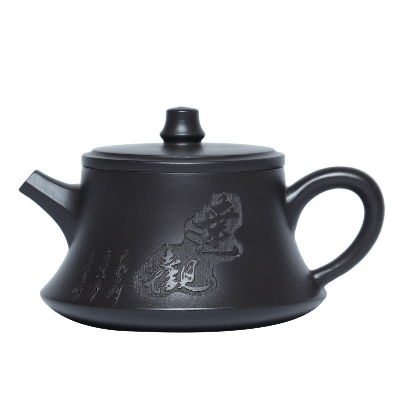 Yixing Zisha Teekanne [Yuan Guan Zhu Chu] (Zhu Ni Smothered-Ash-Brand - 180ml)