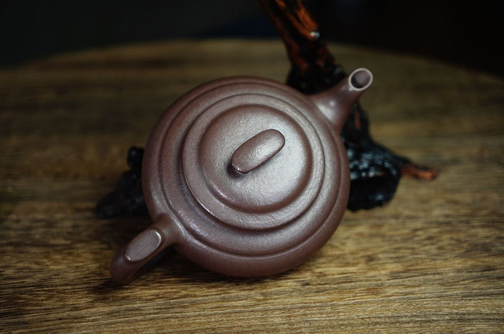 Full Handmade Yixing Zisha Teapot [Shang Xin Qiao Pot] (Zi Ni - 210ml) - YIQIN TEA HOUSE | yiqinteahouse.com | 200-300ml, full handmade zisha teapot, plain smooth, teapot, teaware