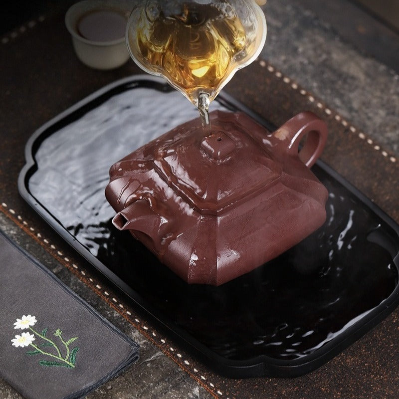 Théière Yixing Zisha entièrement faite à la main [Ju Fu] (Zi Ni - 450 ml)