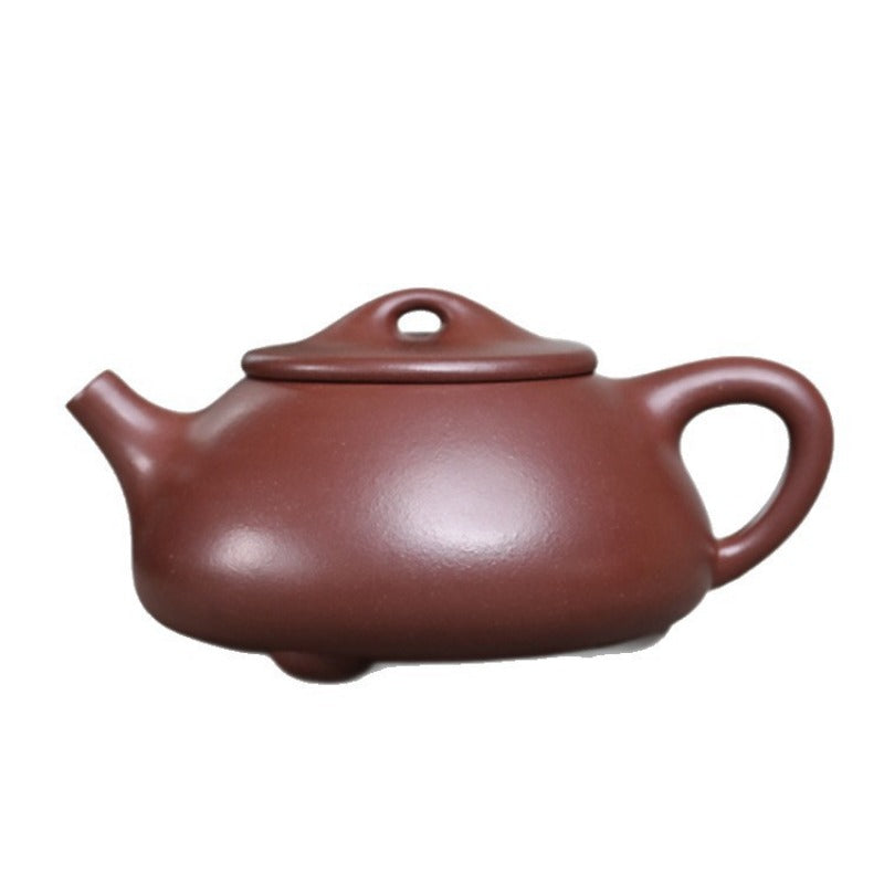 Théière Yixing Zisha entièrement faite à la main [Pot Jingzhou Shi Piao] (Zi Ni - 300 ml)