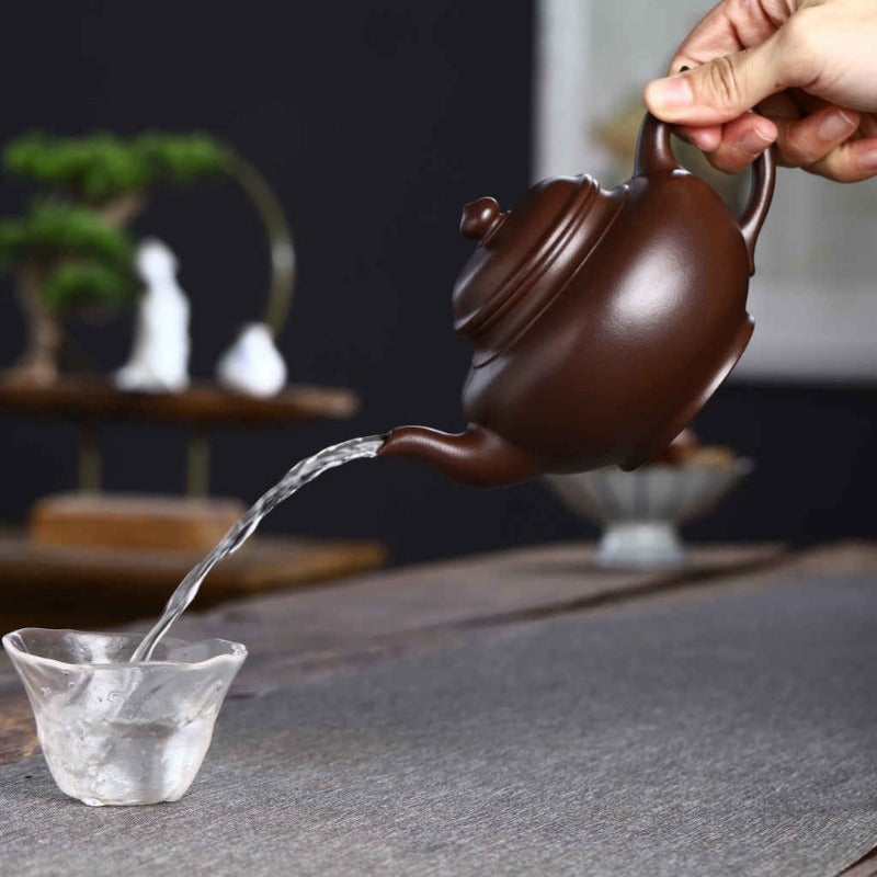 Théière Yixing Zisha entièrement faite à la main [Pot Xiao Ying] (Shi Hong - 360ml)