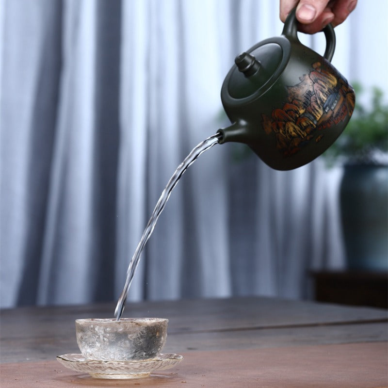 Yixing Zisha Teapot [Da Han Duo 大汉铎] (Lu Ni - 460ml)