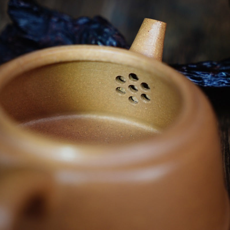Full Handmade Yixing Zisha Teapot [Yu Zhao Pot] (Wucai Lao Duan Ni - 170ml)