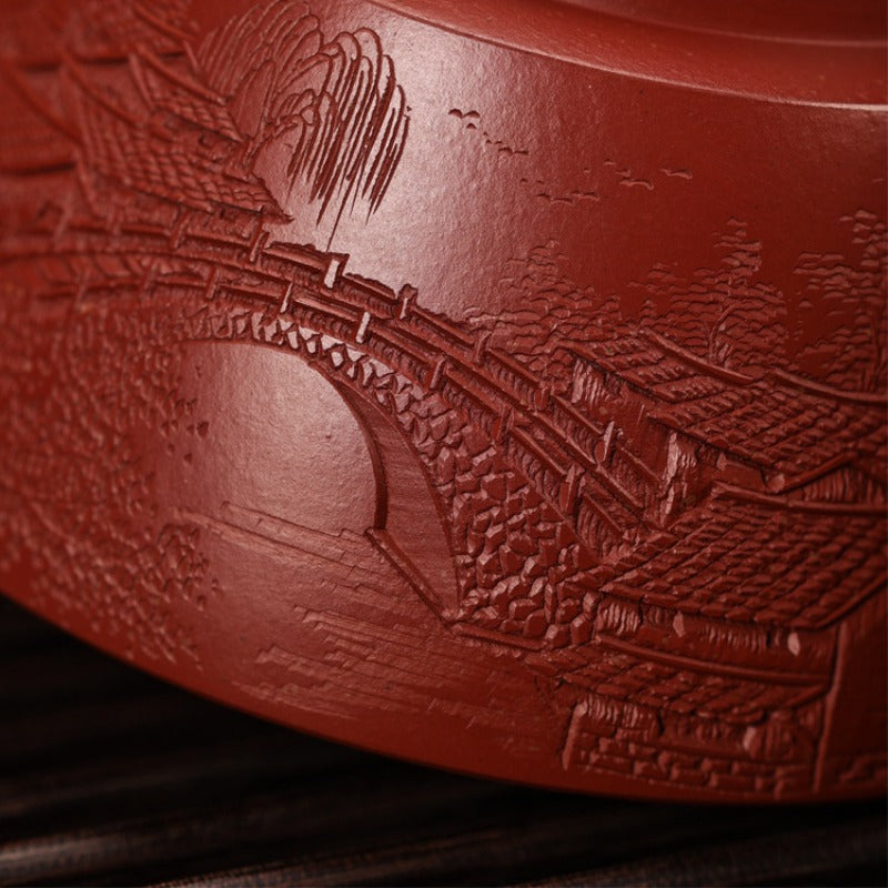 Full Handmade Yixing Zisha Teapot [Yu Zhao Pot] (Dahongpao- 220ml)