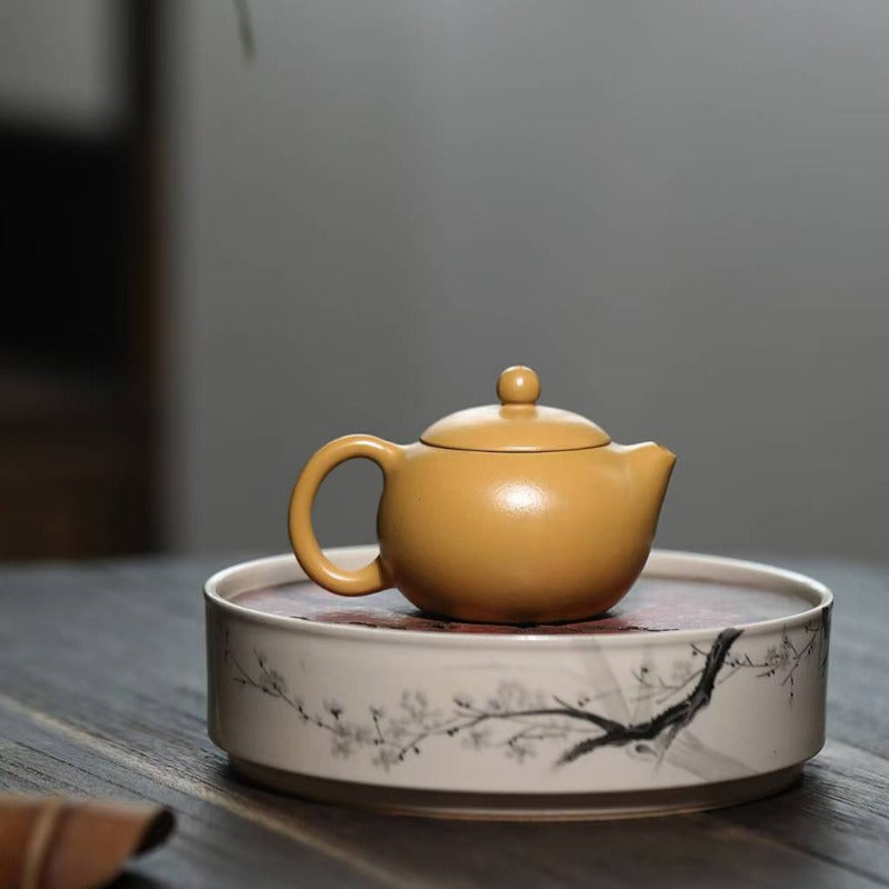 宜兴紫砂茶壶[西施壶] (黄金朱泥- 100ml) – YIQIN TEA HOUSE 一沁茶舍