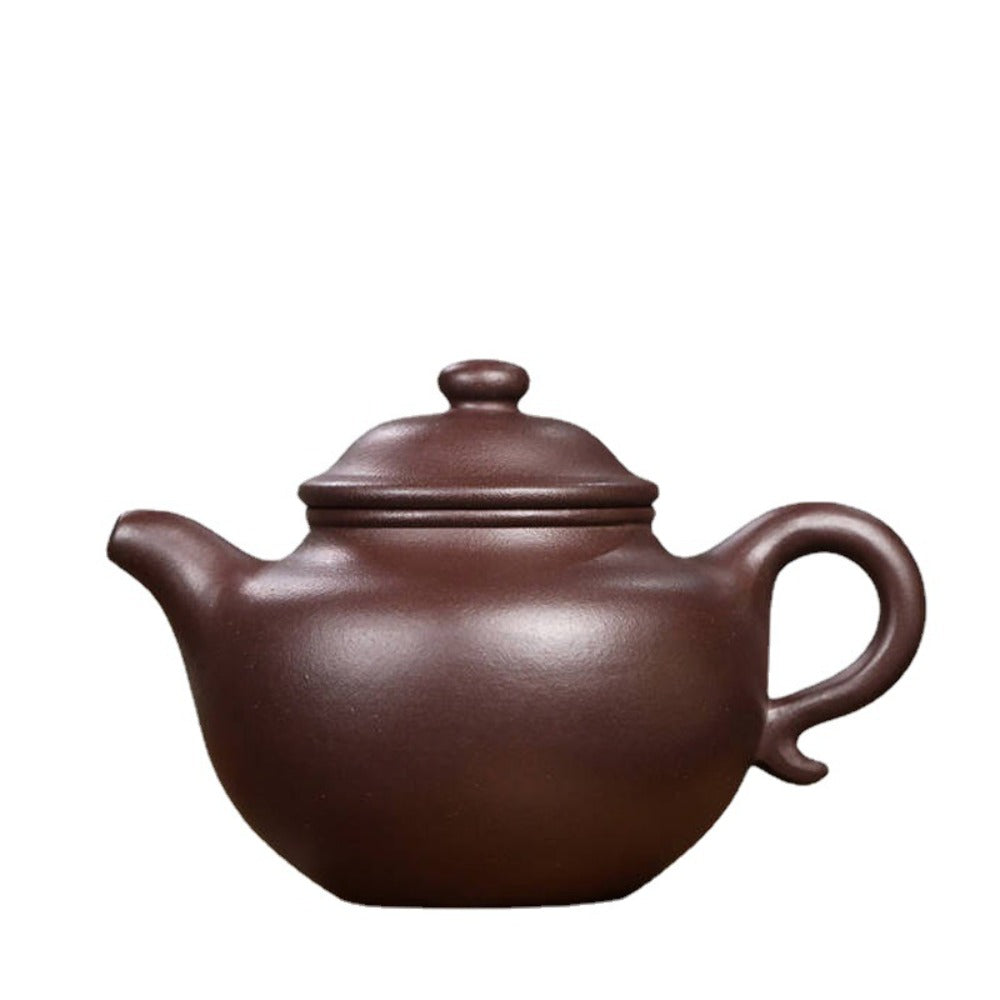全手工宜兴紫砂茶壶 [莲子壶] (紫泥 - 350ml)