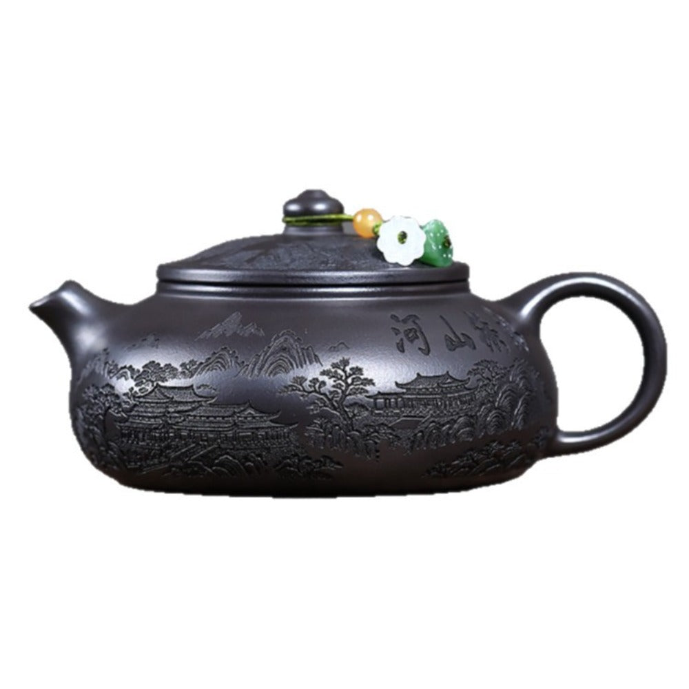 Yixing Zisha Teapot [Magnificent Landscapes] (Shi Huang - 250ml)