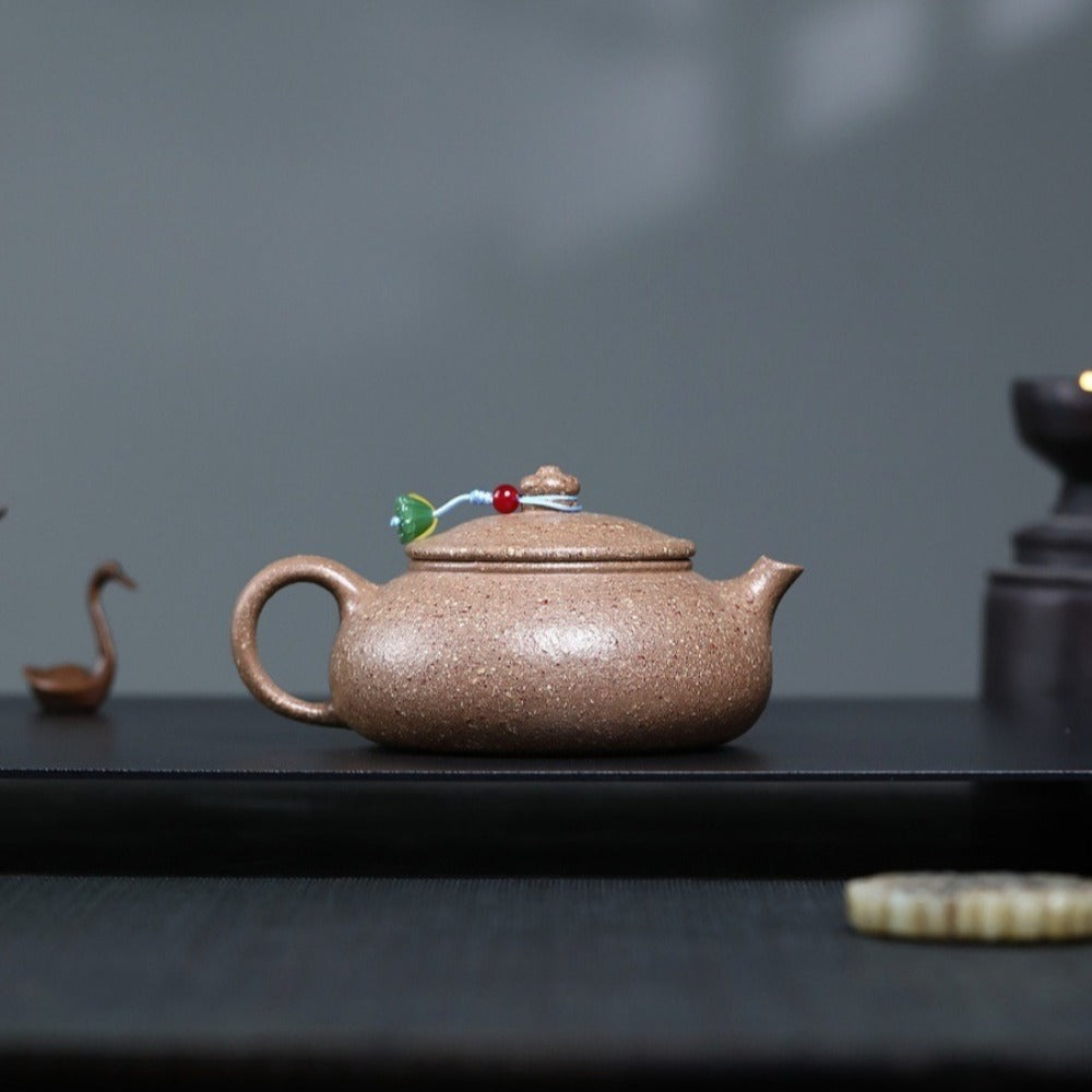 Yixing Zisha Teekanne [Han Jiang] (Grobe Wucai Duan Ni - 160ml)