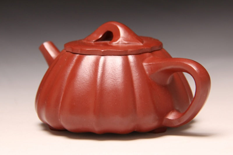 Full Handmade Yixing Zisha Teapot [Linghua Shi Piao Pot] (Dahongpao - 240ml) - YIQIN TEA HOUSE | yiqinteahouse.com | 200-300ml, full handmade zisha teapot, plain smooth, teapot, teaware