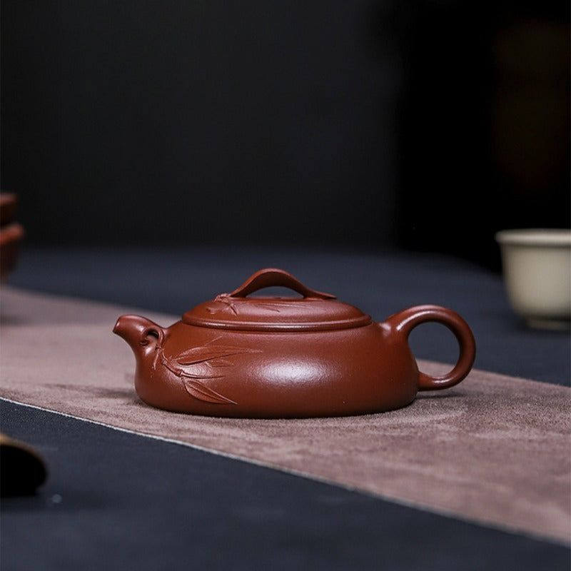 全手工宜兴紫砂茶壶[玉竹] (红皮龙- 140ml) – YIQIN TEA HOUSE