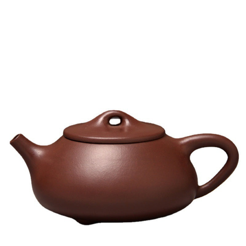 Théière Yixing Zisha entièrement faite à la main [Pot Jingzhou Shi Piao] (Zi Ni - 370 ml)