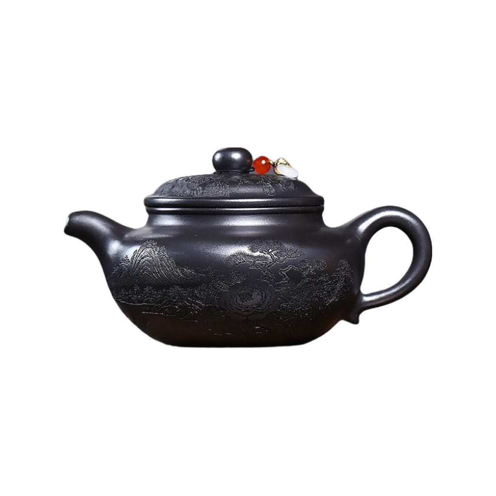 Yixing Zisha Teapot [Shanshui Fanggu] (Shi Huang - 400ml)