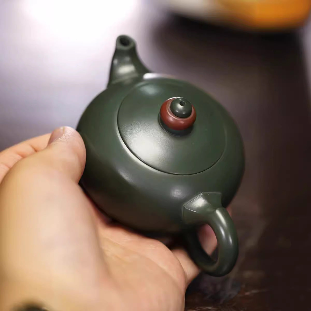 Full Handmade Yixing Zisha Teapot [Shi Lai Yun Zhuan Pot] (Lu Ni - 180ml/300ml) - YIQIN TEA HOUSE | yiqinteahouse.com | 200-300ml, <200ml, full handmade zisha teapot, plain smooth, teapot, teaware