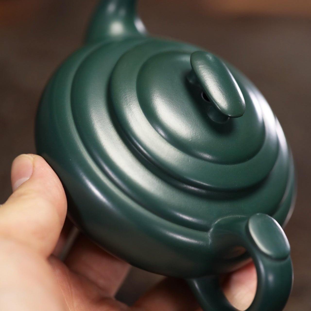 Full Handmade Yixing Zisha Teapot [Shang Xin Qiao Pot] (Mingguo Lu Ni- 210ml)