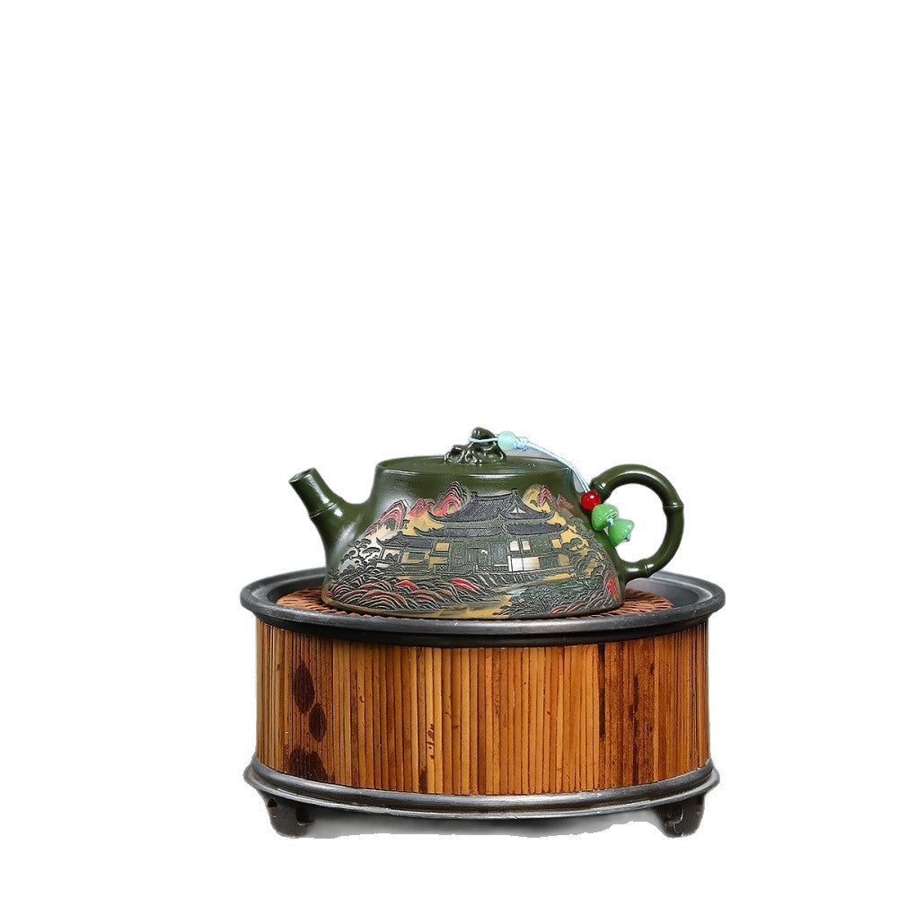 Yixing Zisha Teapot [Jiangnan Chun Yun] (Lu Ni - 170ml)