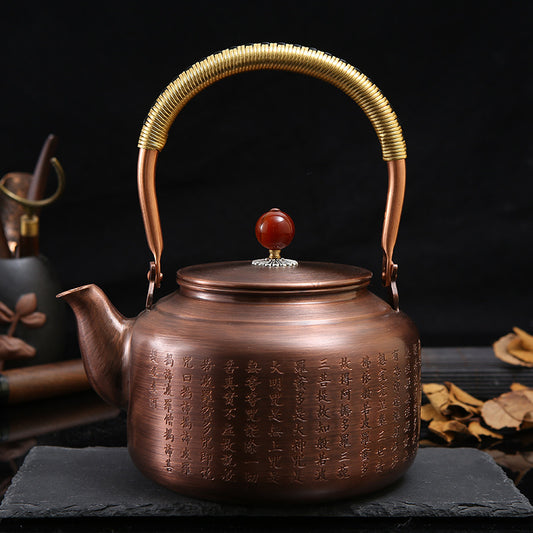 复古中式铜烧水壶 [直桶心经] 1.4升