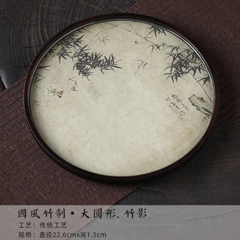 Chinese Sytle [Lanting Xu] Bamboo Tea Tray