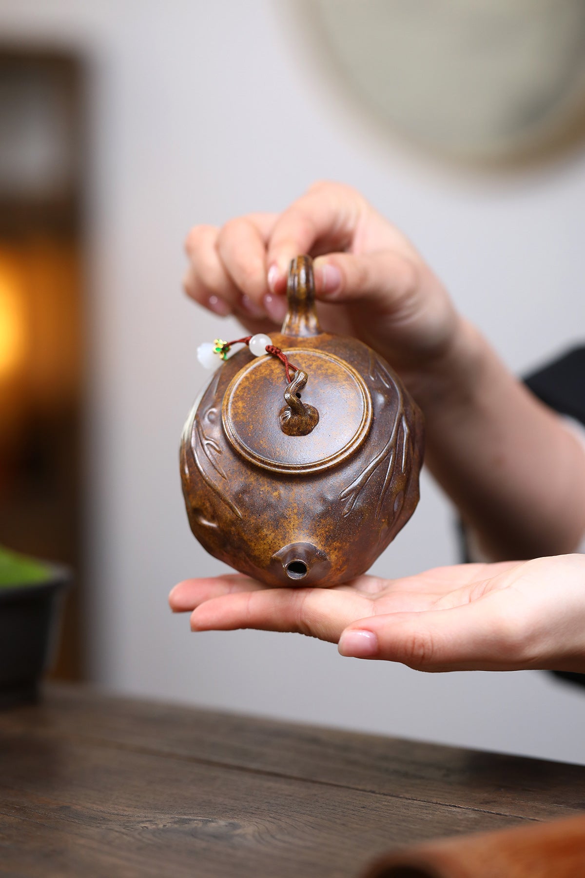 Théière Yixing Zisha [Yiye Zhiqiu] (Argile Jinsha cuite au bois de Longgu - 170 ml)