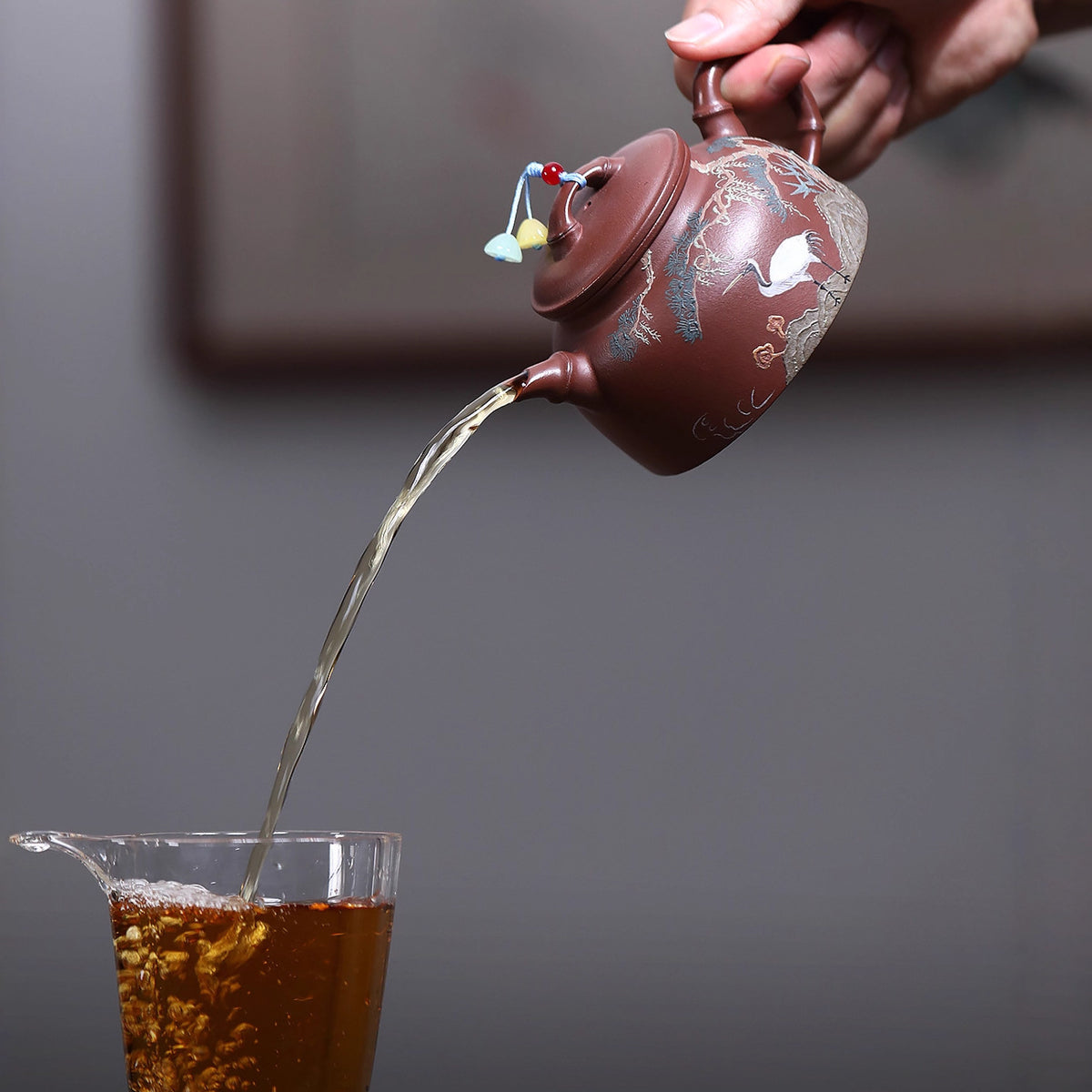 Yixing Zisha Teapot [Xianhe Yan Nian] (Zi Ni - 230ml)