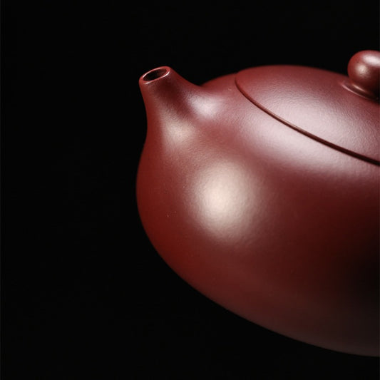 Full Handmade Yixing Zisha Teapot [Bian Xishi Pot] (Long Xue Sha - 200ml)