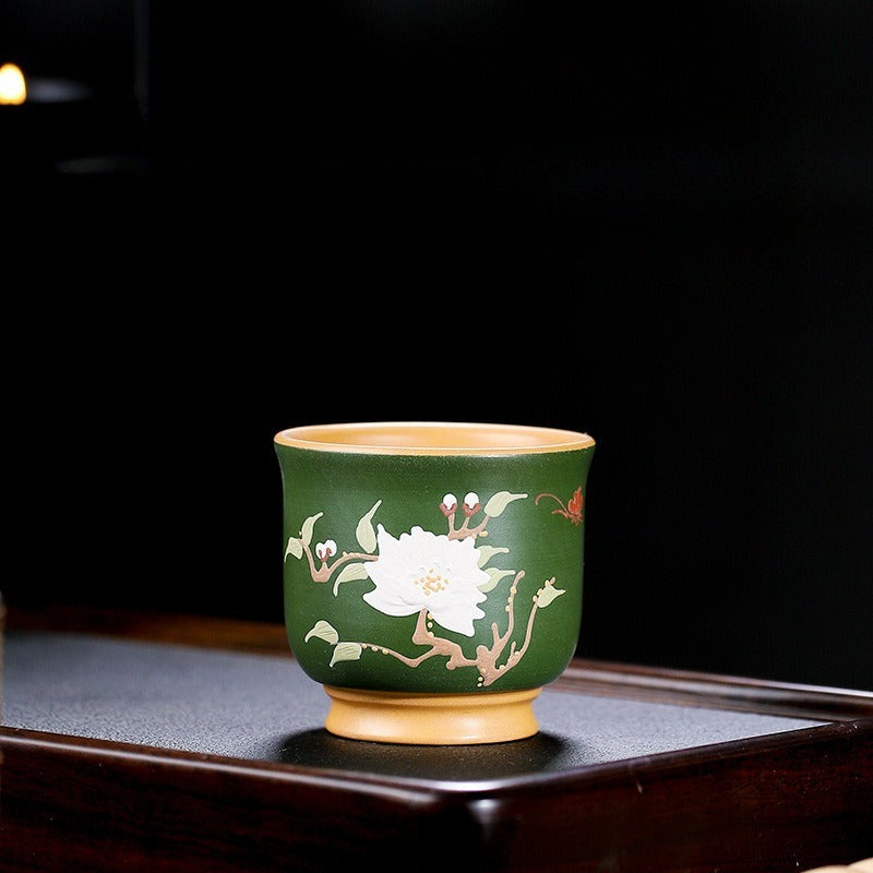 Full Handmade Yixing Zisha Master Tea Cup Gift Set [Wen Xiang]