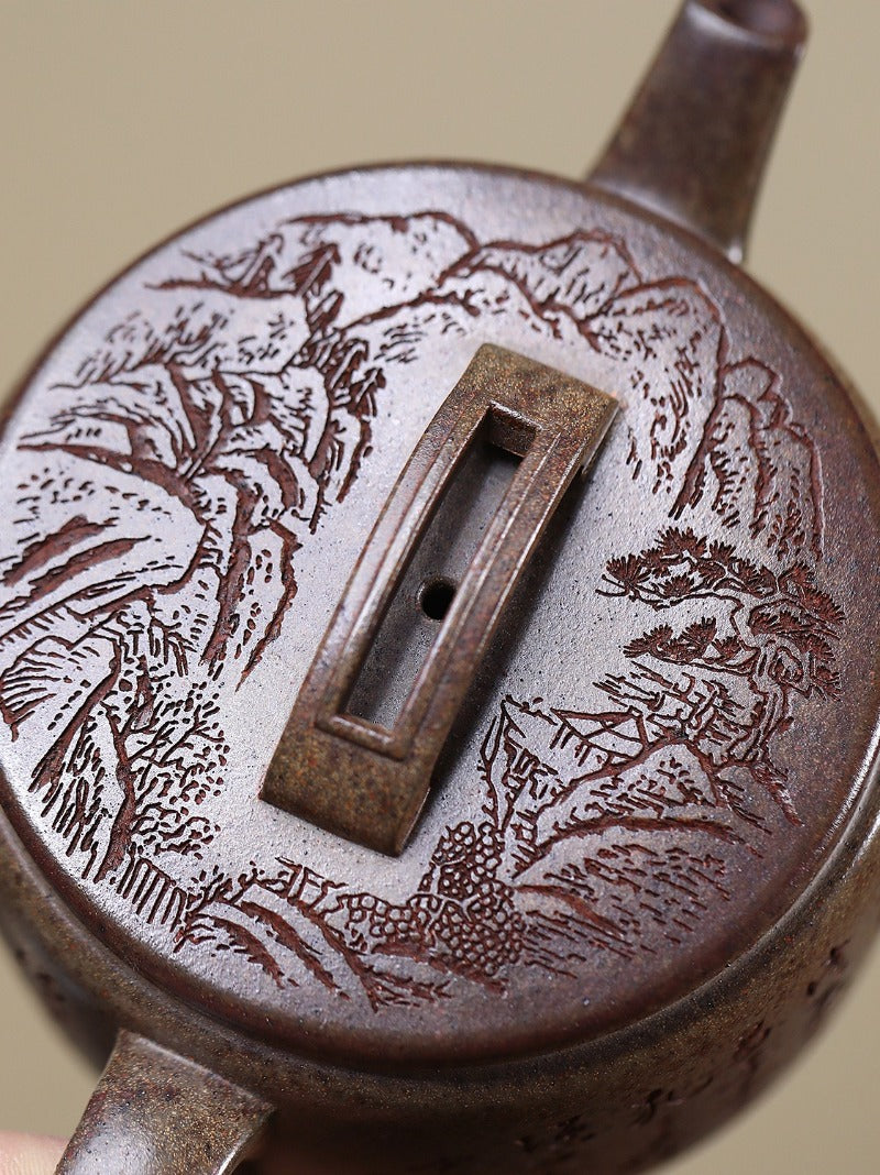 Tetera Yixing Zisha [Hanwa] (cocida a leña Duan Ni - 230ml)