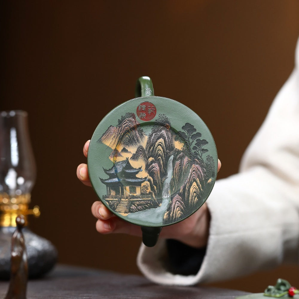 Yixing Zisha Teapot [Mountains & Rivers] (Lu Ni - 230ml)