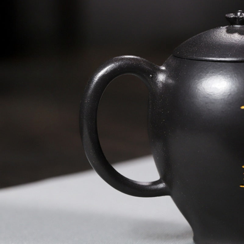 Full Handmade Yixing Zisha Teapot [Wen Xiang] 1 Pot 4 Cups with Tea Tray Set (Shi Huang - 150ml) - YIQIN TEA HOUSE | yiqinteahouse.com | <200ml, full handmade zisha teapot, teapot, teaware, teaware set