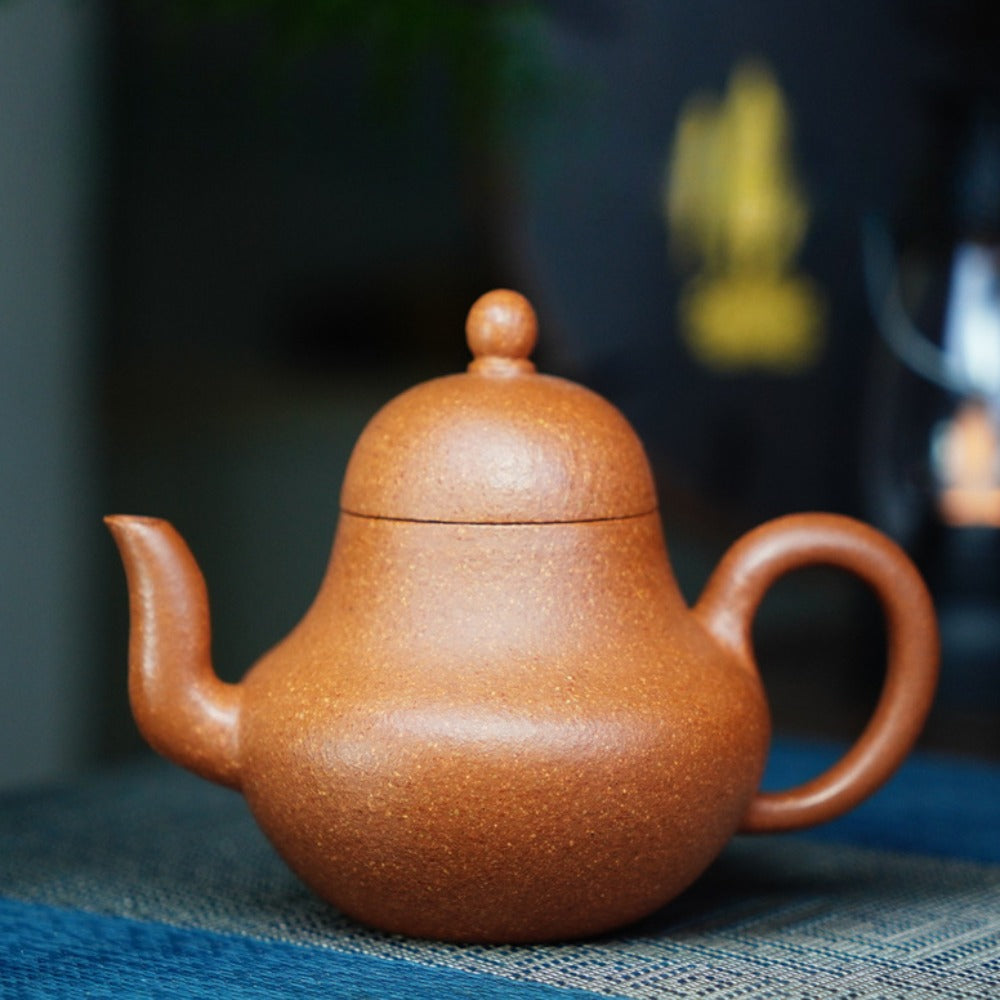 Full Handmade Yixing Zisha Teapot [Si Ting Pot] (Jiang Po Ni - 200ml)