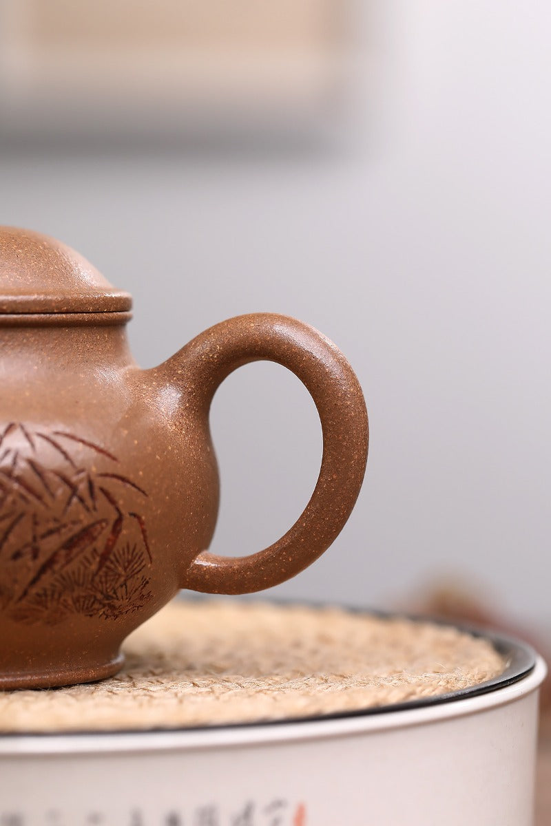 Yixing Zisha Teapot [Fragrance Pan Pot] (Huang Jiang Po - 240ml)