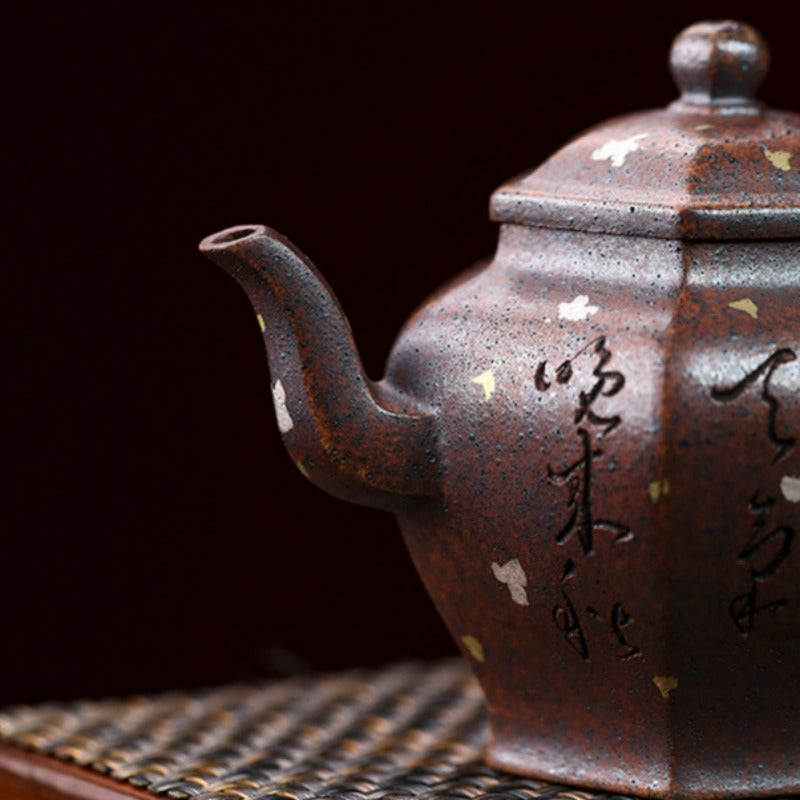 Full Handmade Yixing Zisha Teapot [Liufang Gong Deng] (Firewood Fired Duan Ni - 150ml) - YIQIN TEA HOUSE | yiqinteahouse.com | <200ml, full handmade zisha teapot, teapot, teaware