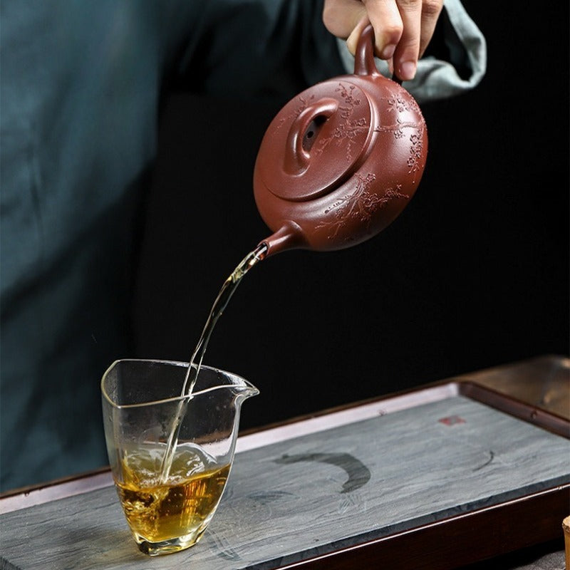 全手工宜兴紫砂茶壶 [含香] (红皮龙 - 350ml)