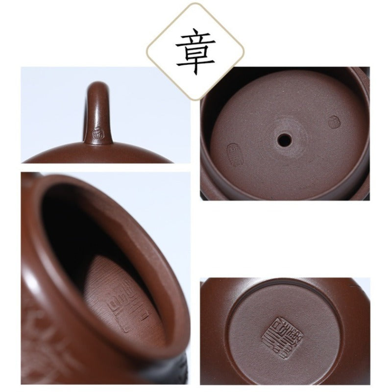 Squisita Teiera Yixing Zisha [Fanggu] (Ge Zi Ni – 220 ml)