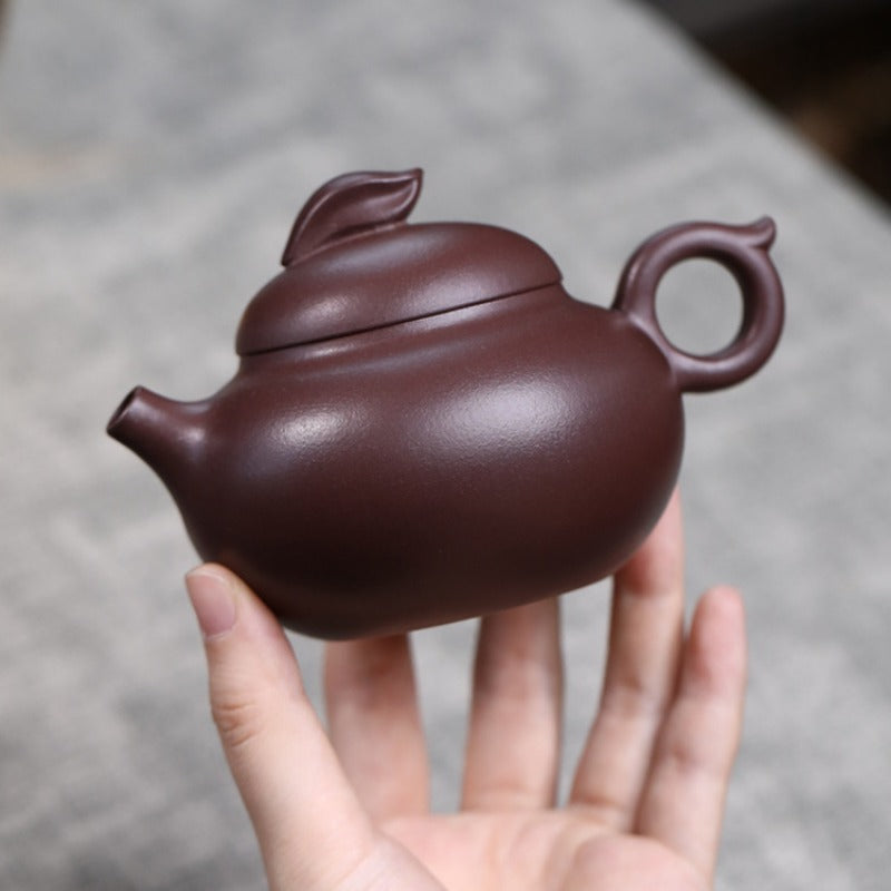 Full Handmade Yixing Zisha Teapot [Listening] (Zi Ni - 200ml)