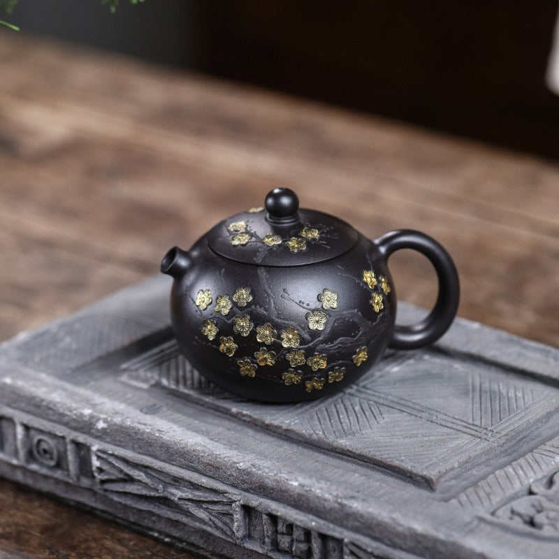 Yixing Zisha Teapot [Plum Blossom Xishi] (Shi Huang - 270ml)